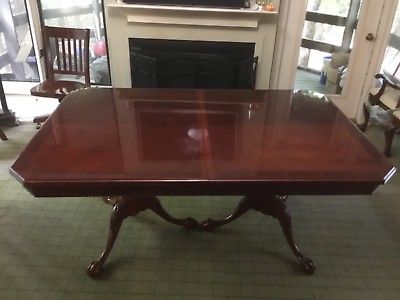 Lexington Mahogany Dining Table with 6 Chairs & Buffet ~ Pickup Only