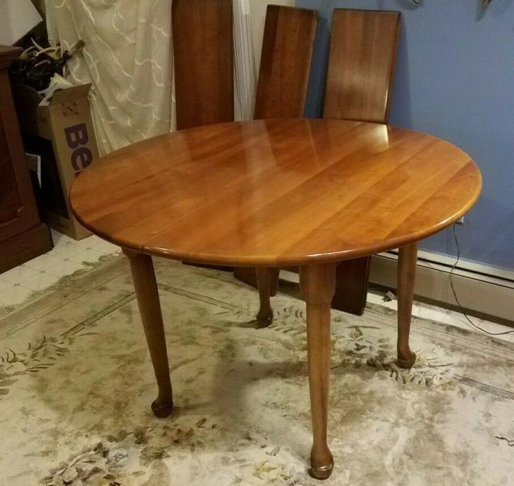 Round-Oval Stickley Solid Cherry Dining Table 44
