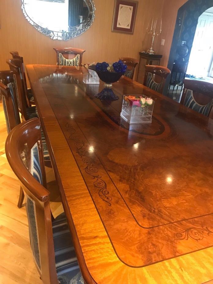 Antique Italian Dining Room Table and Chairs