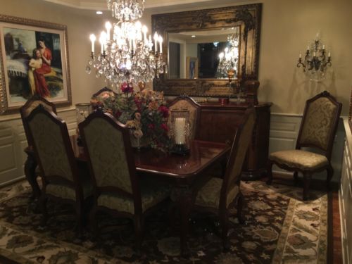 henredon dining room set With 10 Chairs
