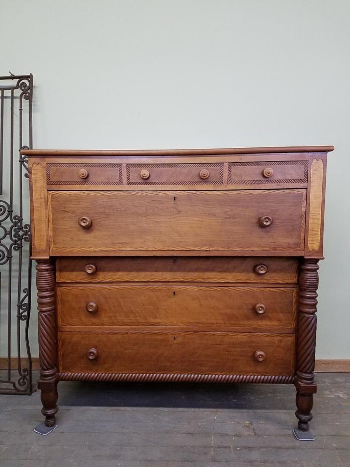 Antique American Empire Cherry Dresser