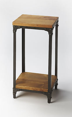 Butler Grimsley Iron and Wood Pedestal Stand 2874330