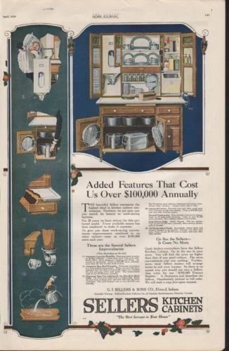 1920 SELLERS KITCHEN CABINETS FURNITURE ELWOOD IN HOME 7230