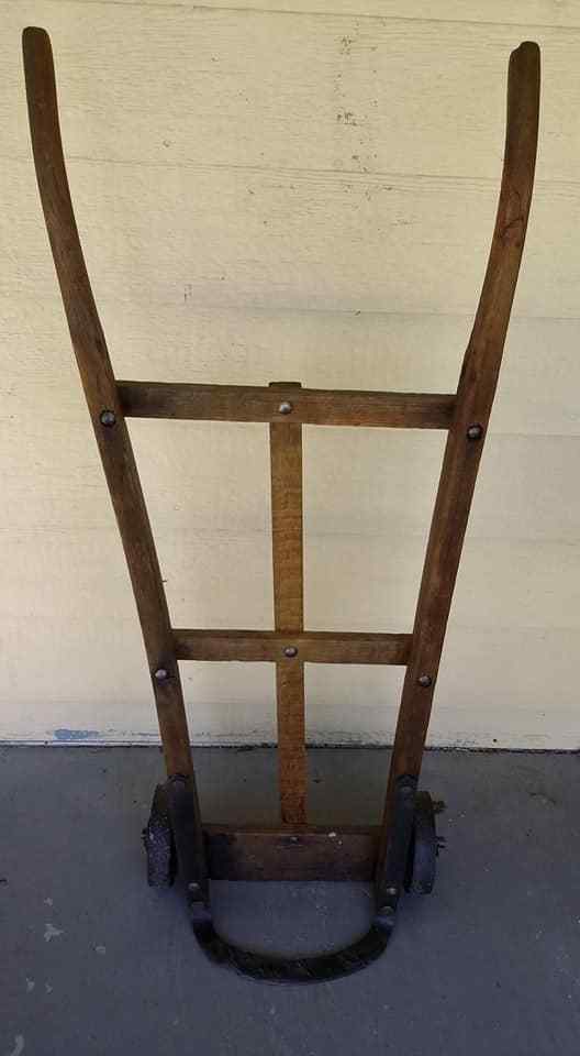 RARE Antique VTG Hand Truck Dolly Primative SIMMONS HARDARE COMPANY ST.LOUIS MO.