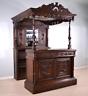 Antique French Bar and Back Bar with Canopy with Nautical/Breton Theme