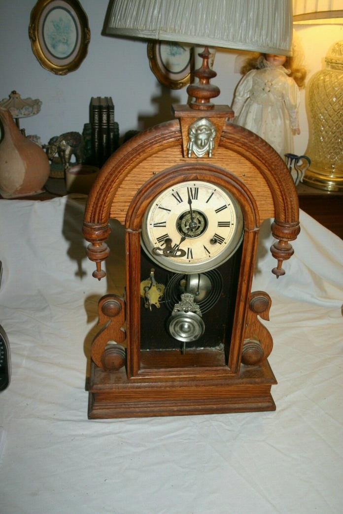 Antique Clock Late 1800's or Early 1900's for Parts