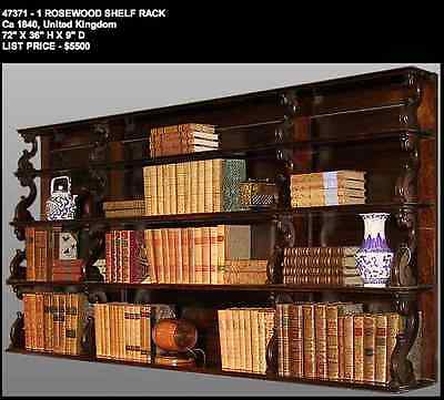 Rosewood Shelf Rack circa 1840 United Kingdom