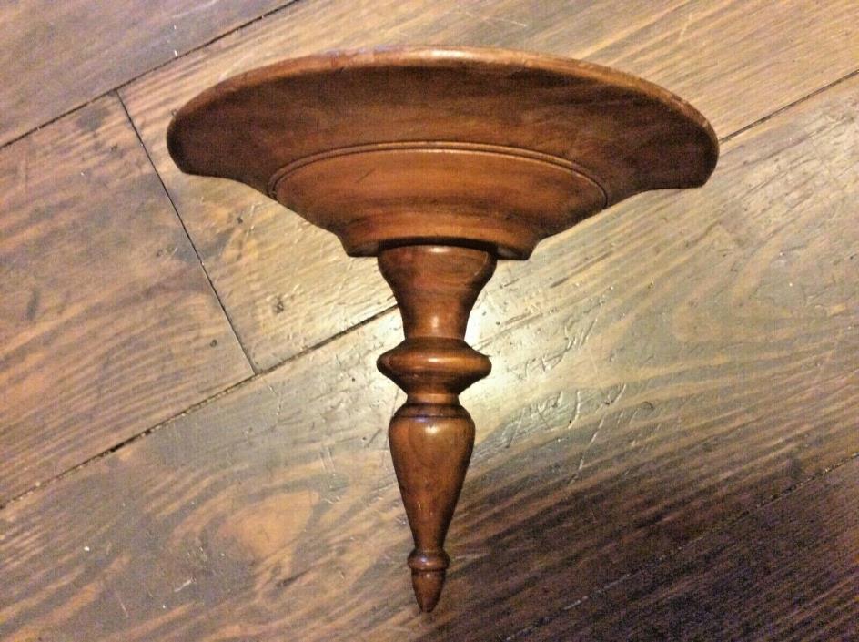 Vintage Maple Wood Tell City ? Wall Shelf Sconce Wooden antique