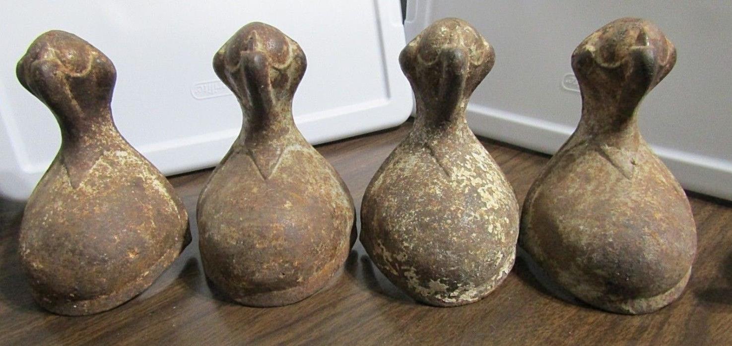 Antique Cast Iron Claw & Ball Bath Tub Feet Set of 4