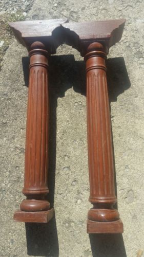 Antique Piano Legs Flutes Columns
