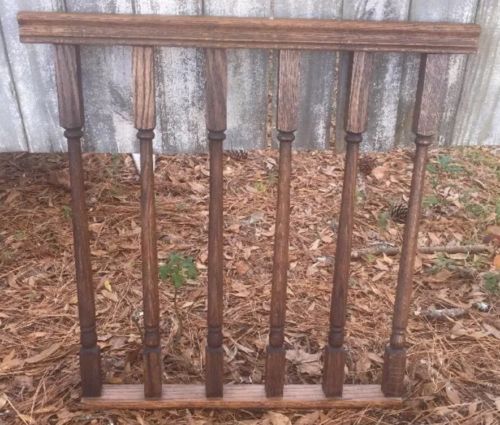 Architectural Salvage Wooden Steps Banister Section Repurpose DIY 28