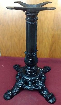 ANTIQUE CAST IRON TABLE BASE - LEGS ADD MARBLE OR GRANITE TOP VICTORIAN BP005.x