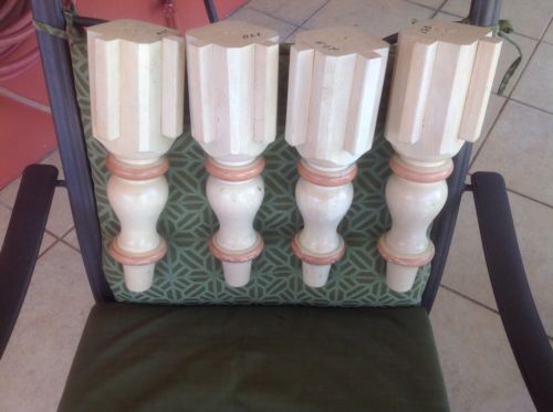 27B VTG Solid Wood Legs Set Of 4 About 15-1/2
