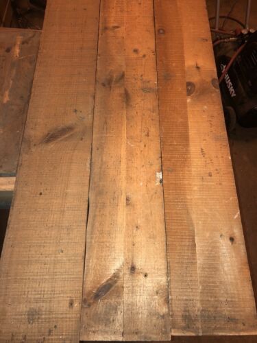 42 Sf Lots Of Reclaimed Bandsawn Rough Cut Factory Shelving For Wall Accent