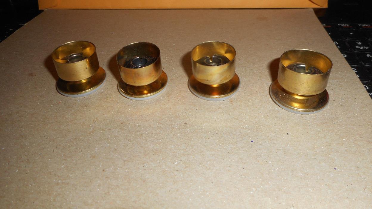 Vintage New Old Stock  Metal Table Leg Feet   Will Fit 1