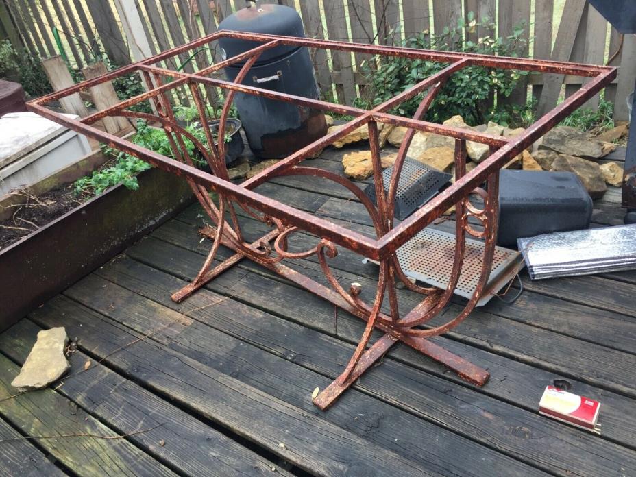 vintage iron table