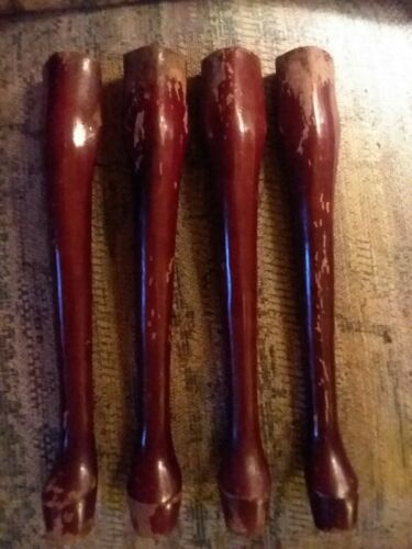 4 Architectural Furniture Salvage cherry  Wood Legs 16 inches long 2 inches wide