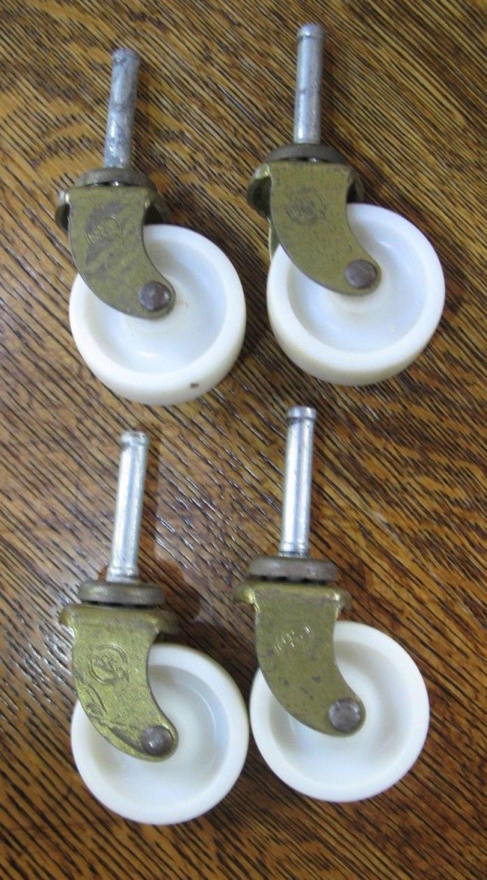 Vintage Furniture Casters x4 aSSick 3 1/2