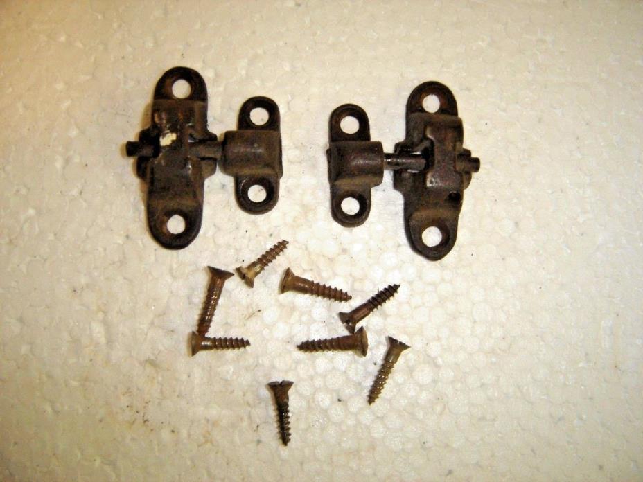 One Pair Antique Victorian Mirror Brackets Cast Iron - Pivoting  Brackets 341