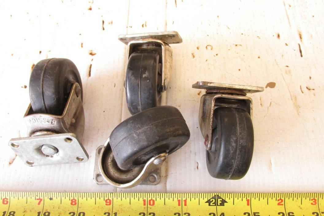 4 OLD  BASSICK    MADE IN USA  ??   CASTER WHEEL