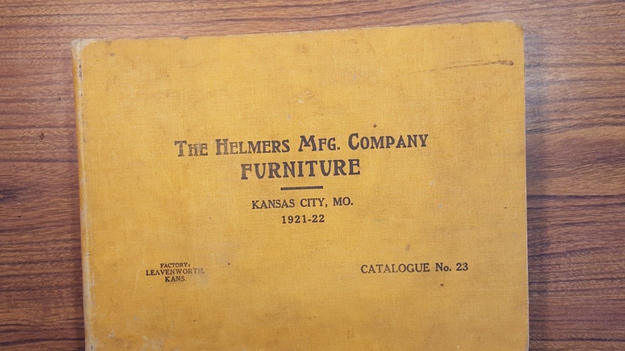 Antique THE HELMERS MFG CO FURNITURE KANSAS CITY, MO 1921-22 Catalogue No 23