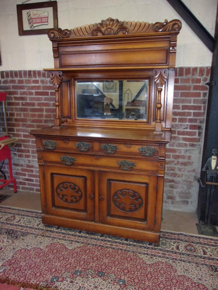 ANTIQUE OAK VICTORIAN BUFFET ORGINAL FINISH-SELLING OUT Make Offer