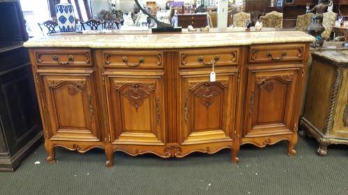 Marble Top French Sideboard