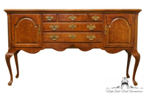 HENREDON FURNITURE Salem Collection Solid Cherry Queen Anne Sideboard Buffet ...