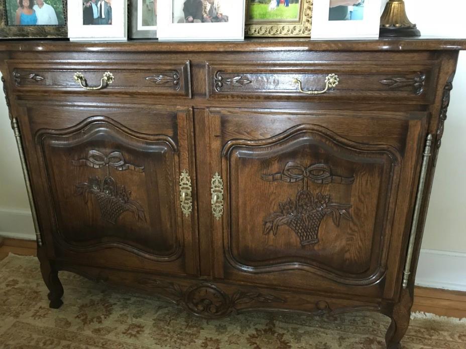 French country solid oak server/sideboard