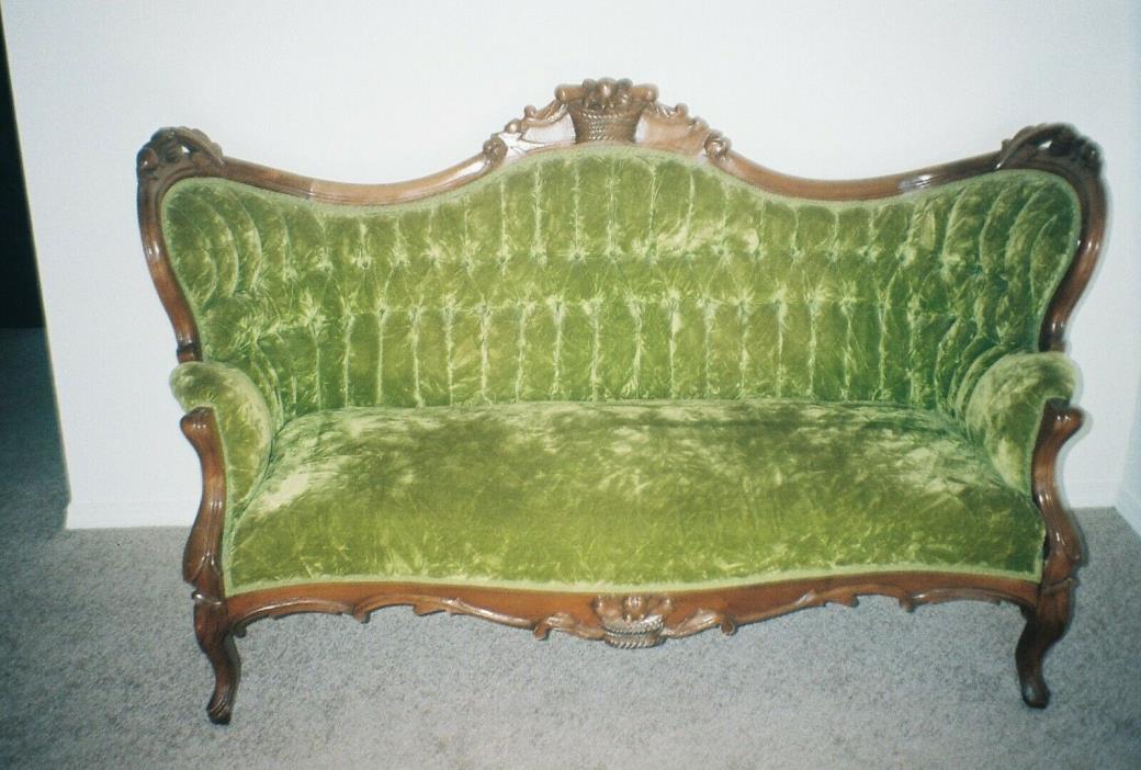 ORIGINAL 1920's SOFA VERY ORNATE! RECENTLY RESTORED! ONE OF A KIND!