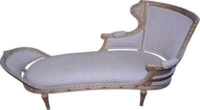18292 French Gold Decorated Chaise Lounge