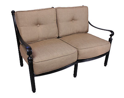 California Outdoor Designs Baldwin Deep Seating Loveseat with Sunbrella Cushions
