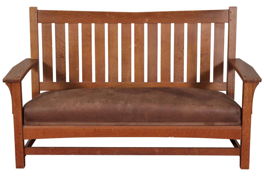 Arts And Crafts L & GJ Stickley Settee 78816