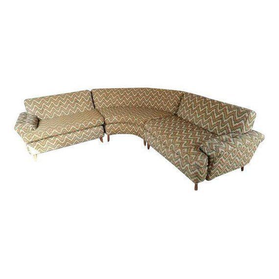 Vintage Mid-Century Modern Kroehler 3 piece Sectional Sofa