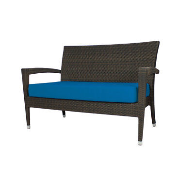 Brayden Studio Lasater Loveseat with Cushions Sunbrella Pacific Blue