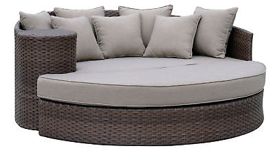 Bloomsbury Market Whyte Contemporary Patio Daybed with Cushions