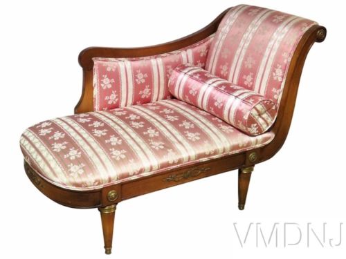 VMD1579-Jansen Style Regency Style Upholstered Settee