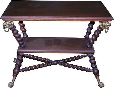18275 Mahogany Barley Twist Parlor Stand by Merklen
