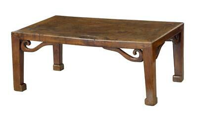 19TH CENTURY CARVED CHINESE ELM LOW TABLE
