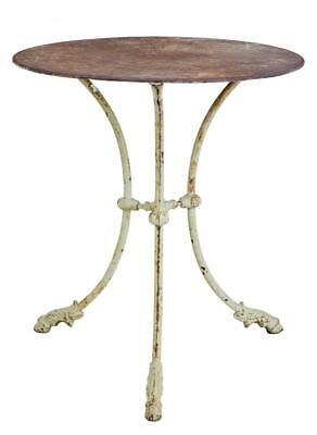 19TH CENTURY IRON TRIPOD OCCASIONAL TABLE