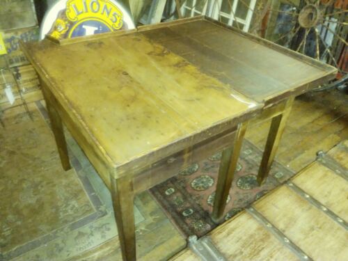 19th Century Primitive Wooden Sorting Table, Rare, Americana.