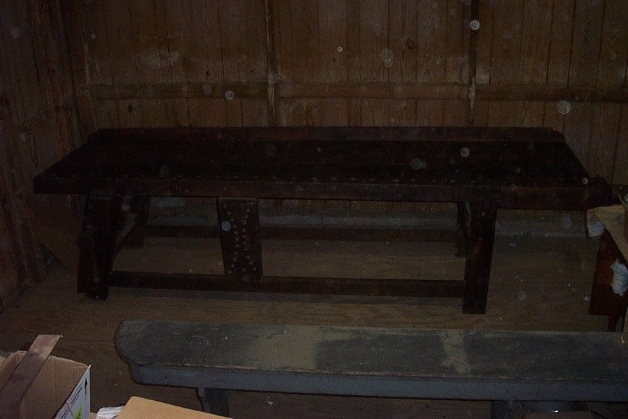 Antique Burl Walnut  Carpenter's and Joiner's Workbench Nice Style