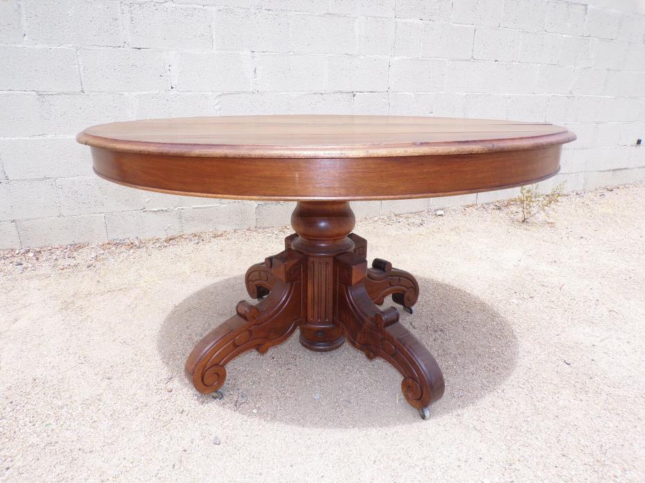 Louis Philippe Antique Walnut Oval Table * Circa 1890 *