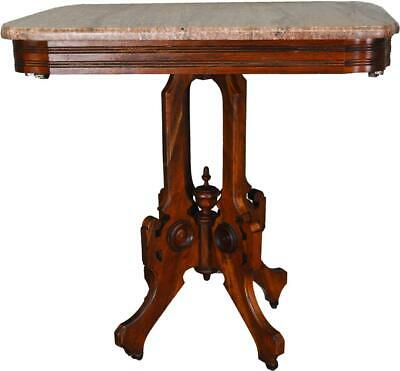 17498 Victorian Marble Top Parlor Stand