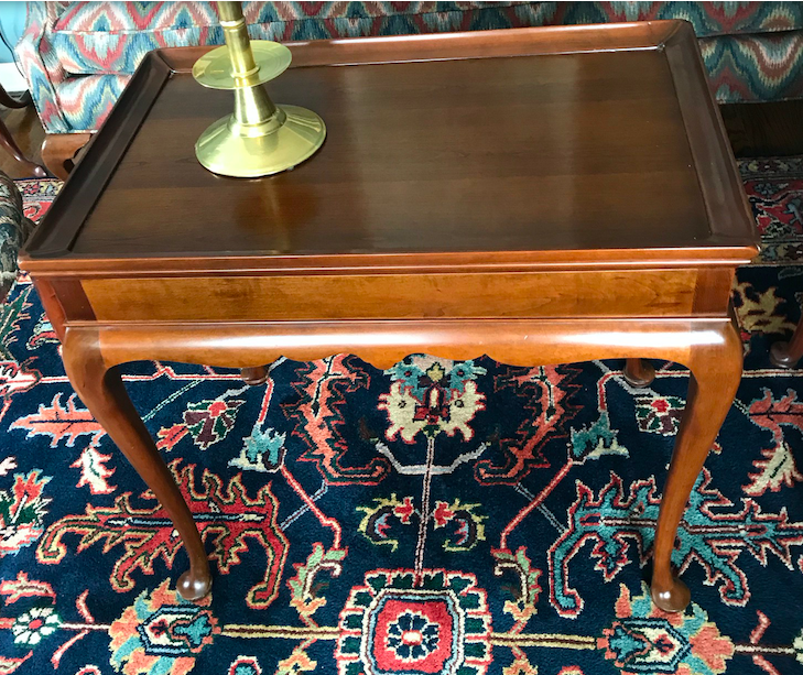 STICKLEY QUEEN ANNE SOLID CHERRY TEA TABLE EXCELLENT