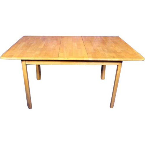 Elegant Dining Kitchen Center Wood Table 1 Extension Leaf Mid Century Modern
