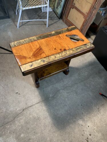 Restoration Hardware Rustic Side Table