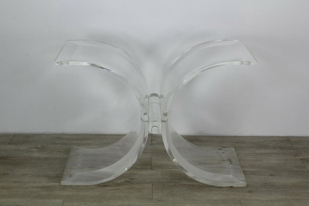 Stunning Sculptural Lucite Table Base,  Lucite Table Base