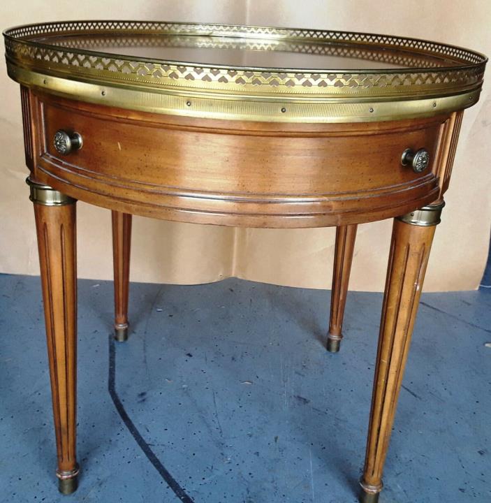 Accent, Coffee, End, or SideTable of Solid Wood & Drawer, with Top Gallery