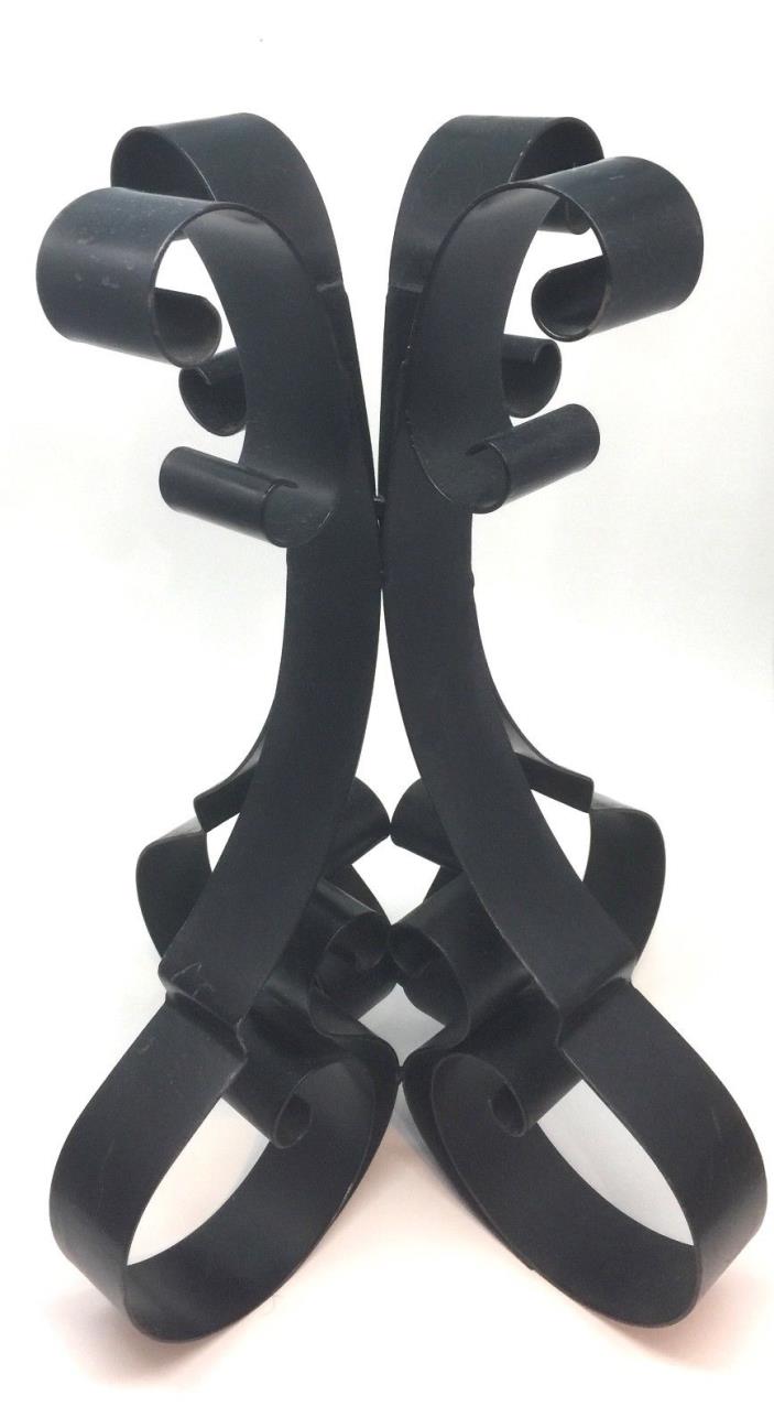 Decorative Scroll Work Black Iron Table Base
